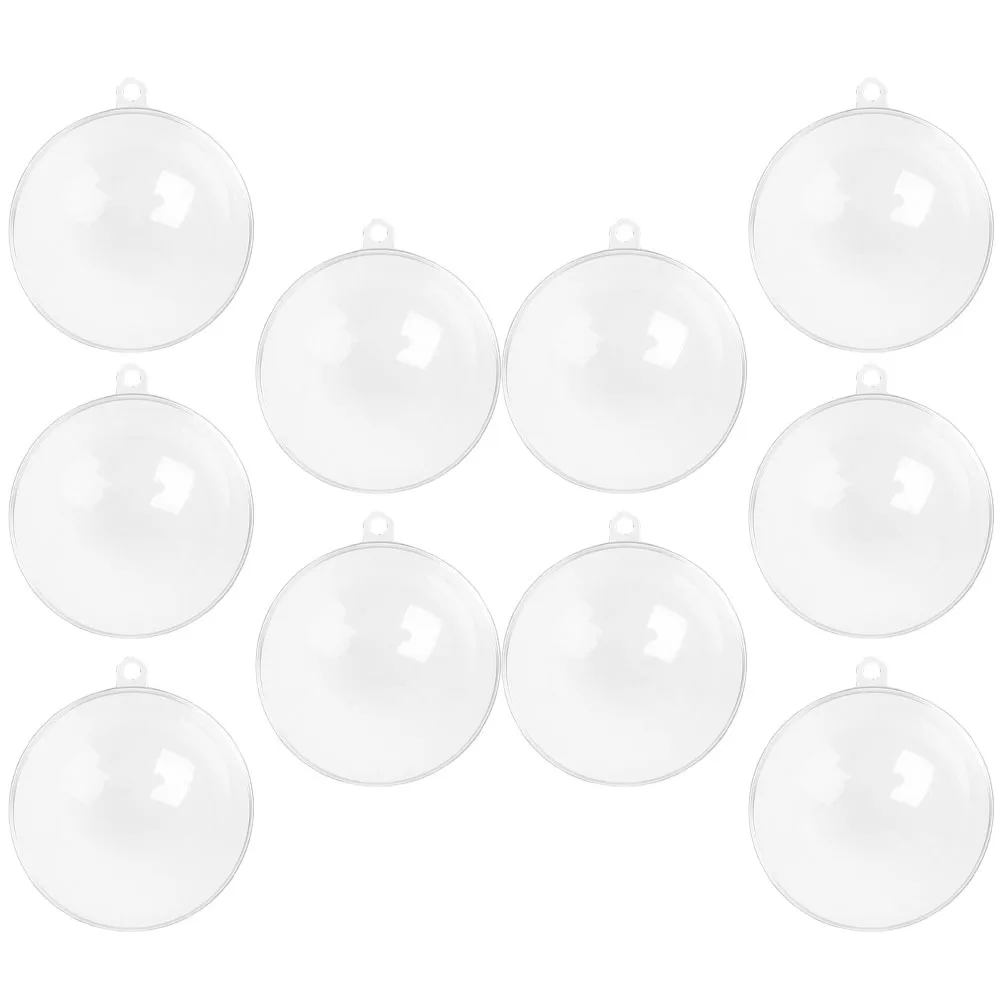 10Pcs Christmas Decoration Ball Fillable Transparent Bauble Pendant for Xmas Tree Holiday Decor Party Props DIY Craft Wedding
10Pcs Christmas Decoration Ball Fillable Transparent Bauble Pendant for Xmas Tree Holiday Decor Party Props DIY Craft Wedding