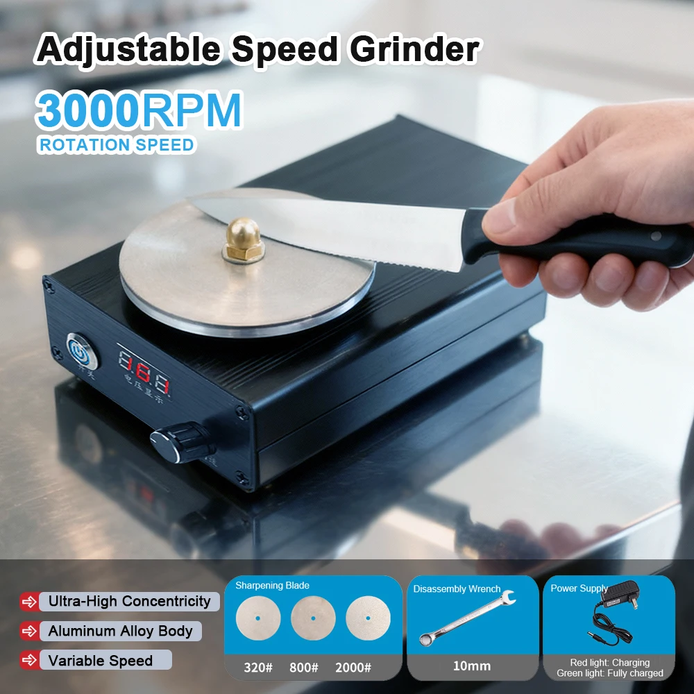 Electric Knife Sharpener kitchen Adjustable Speed Sharpening Machine Rechargeable Blade Grinder Knife Blade Polishing Machine
Electric Knife Sharpener kitchen Adjustable Speed Sharpening Machine Rechargeable Blade Grinder Knife Blade Polishing Machine