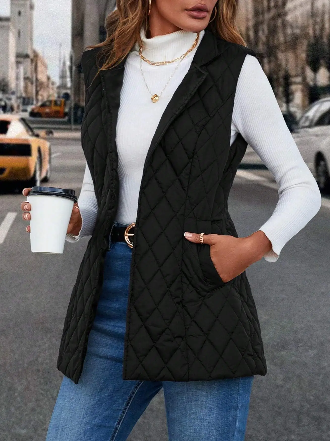 LUNE Cotton Vest Padded Jacket with Diagonal Pocket Front Opening Quilted Design Large Size Clothing for Men Women
LUNE Cotton Vest Padded Jacket with Diagonal Pocket Front Opening Quilted Design Large Size Clothing for Men Women