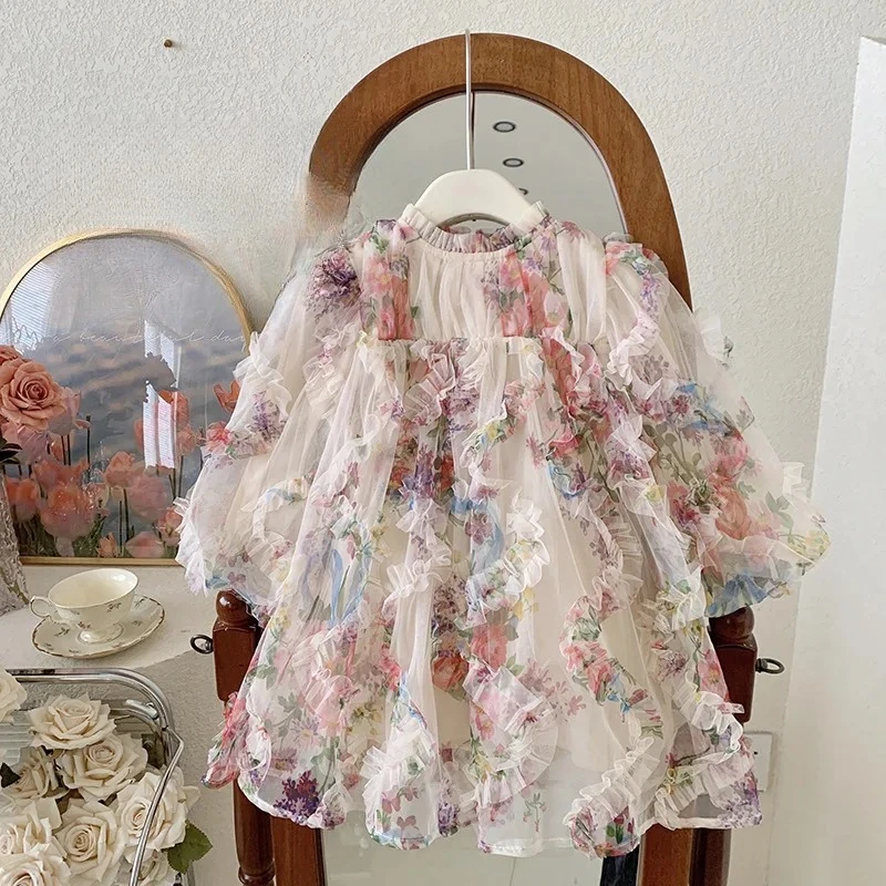 Girls Dress Spring New Korean Girl Baby Bubble Sleeve Flower Princess Dress Kids Clothes
Girls Dress Spring New Korean Girl Baby Bubble Sleeve Flower Princess Dress Kids Clothes