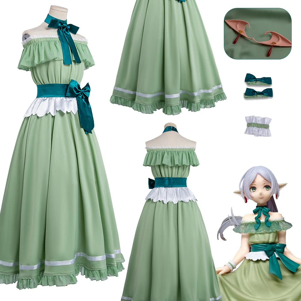 Костюм для косплея Фантазия Аниме: Зеленое платье Сосоу из Фрирен, женский костюм Фрирен, наряд для Хэллоуина, карнавала, вечеринки
Костюм для косплея Фантазия Аниме: Зеленое платье Сосоу из Фрирен, женский костюм Фрирен, наряд для Хэллоуина, карнавала, вечеринки