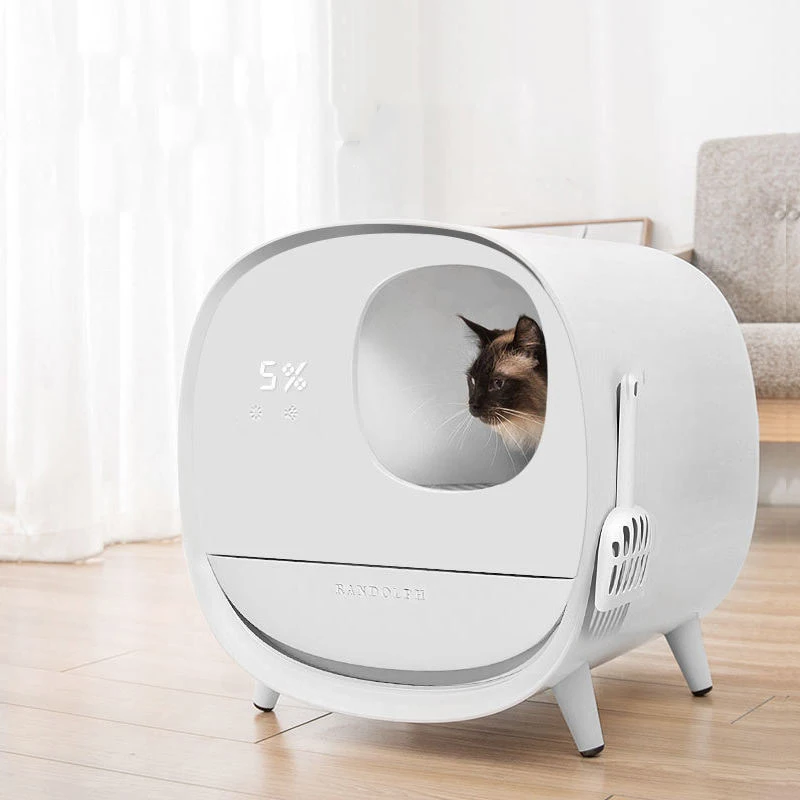 Auto Cat Box Robot Machinery Large Electronic Smart Cat Toilet Closed Disposable Self Cleaning Automatic Cat Box
Auto Cat Box Robot Machinery Large Electronic Smart Cat Toilet Closed Disposable Self Cleaning Automatic Cat Box