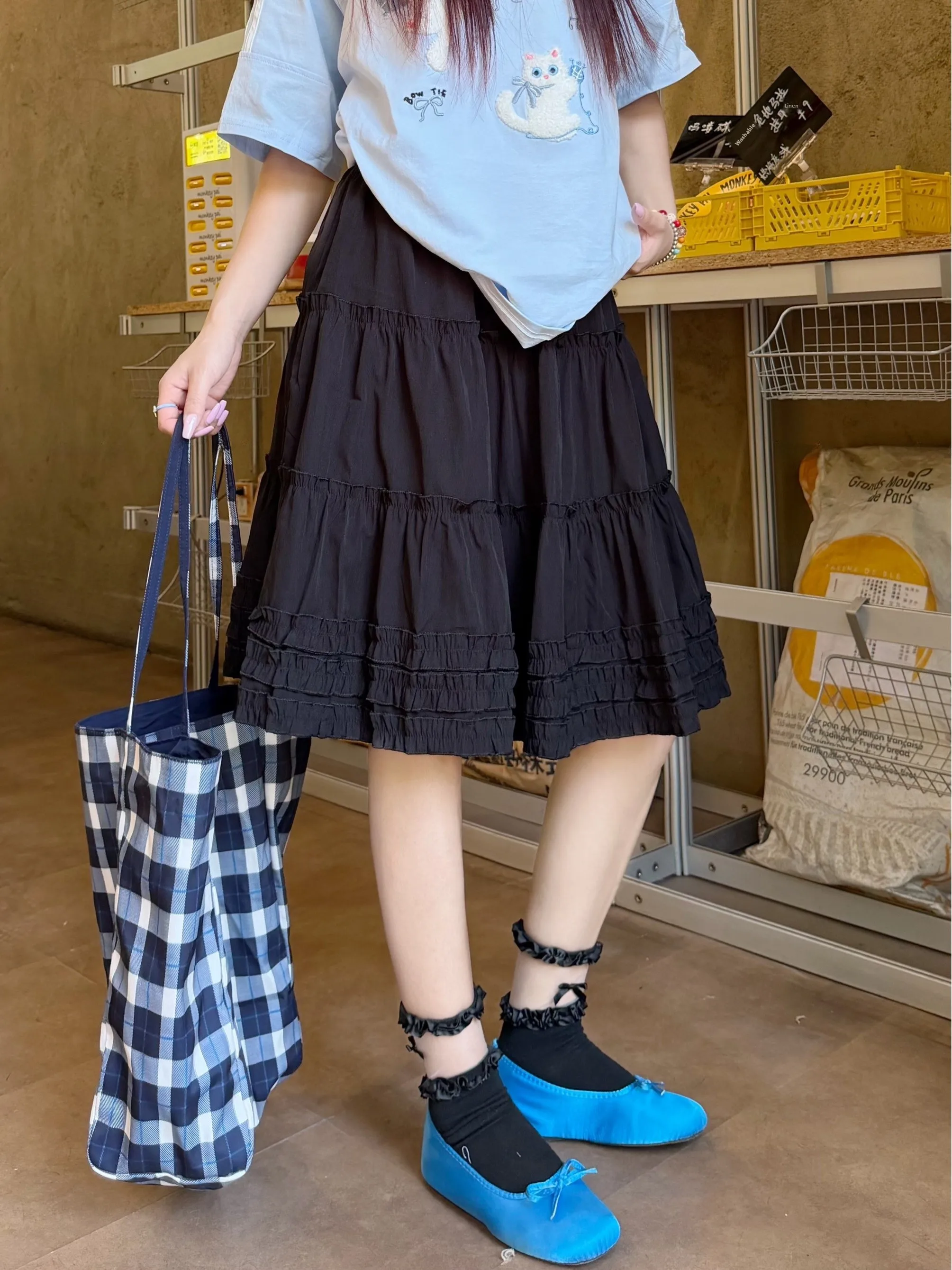 High Waist A-Line Skirt Women's Sweet Wooden Baked Cake Skirt Summer Fashion Korean Style Breathable Skin-Friendly
High Waist A-Line Skirt Women's Sweet Wooden Baked Cake Skirt Summer Fashion Korean Style Breathable Skin-Friendly