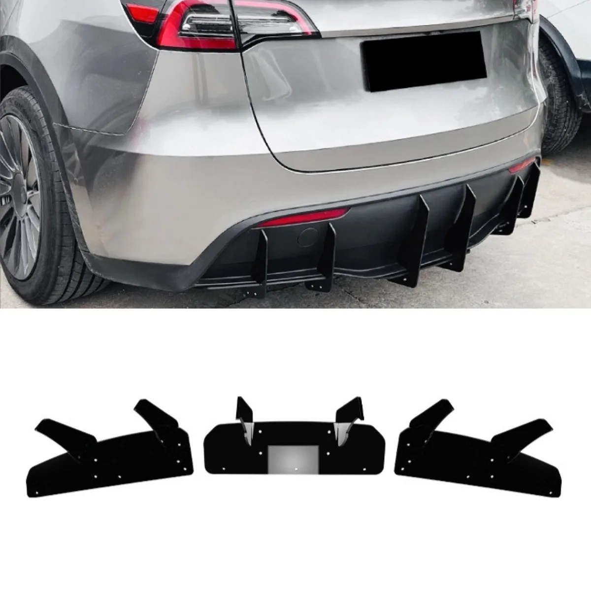 For Tesla Model Y 2019+ Car Rear Bumper Spoiler Lip Diffuser Modification Part Bumper Guard Protector Cover Car Accessories
For Tesla Model Y 2019+ Car Rear Bumper Spoiler Lip Diffuser Modification Part Bumper Guard Protector Cover Car Accessories