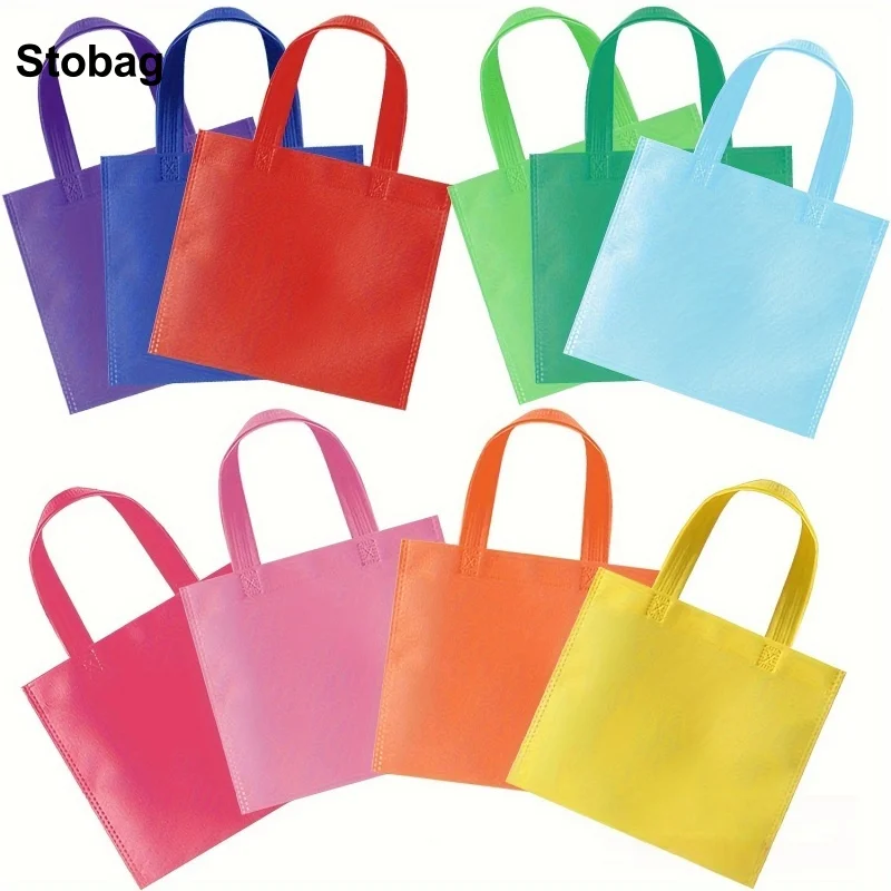 Stobag 100pcs Wholesale Color Non-woven Shopping Tote Bags Small Handbag Cloth Fabric Storage Reusable Pouches Party Favors
Stobag 100pcs Wholesale Color Non-woven Shopping Tote Bags Small Handbag Cloth Fabric Storage Reusable Pouches Party Favors