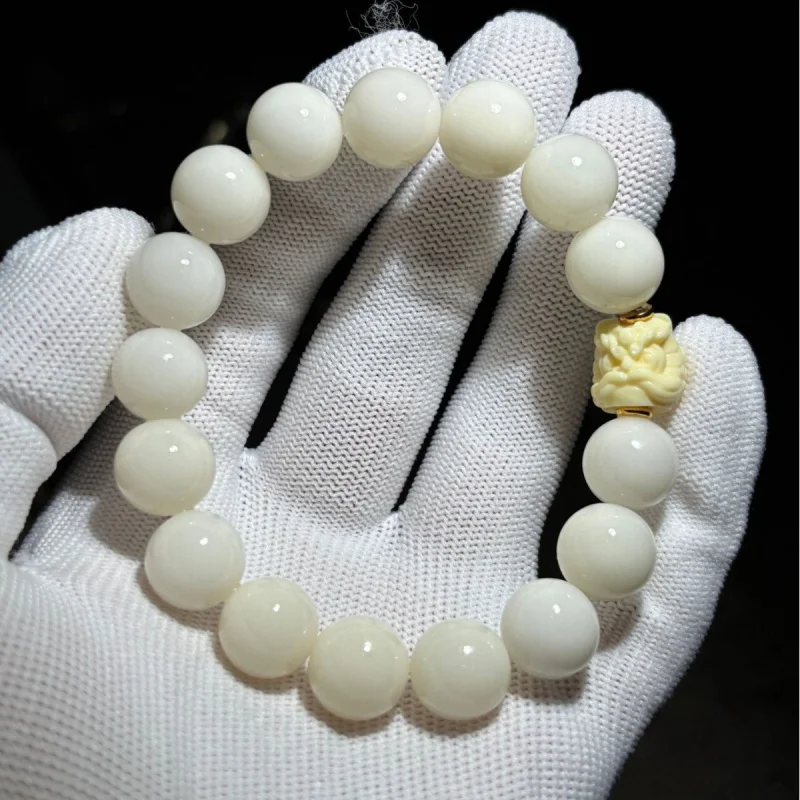 , white jade bodhi root, unisex Buddhist bead bracelet, exquisite natural raw seed accessory for hand-held me
, white jade bodhi root, unisex Buddhist bead bracelet, exquisite natural raw seed accessory for hand-held me