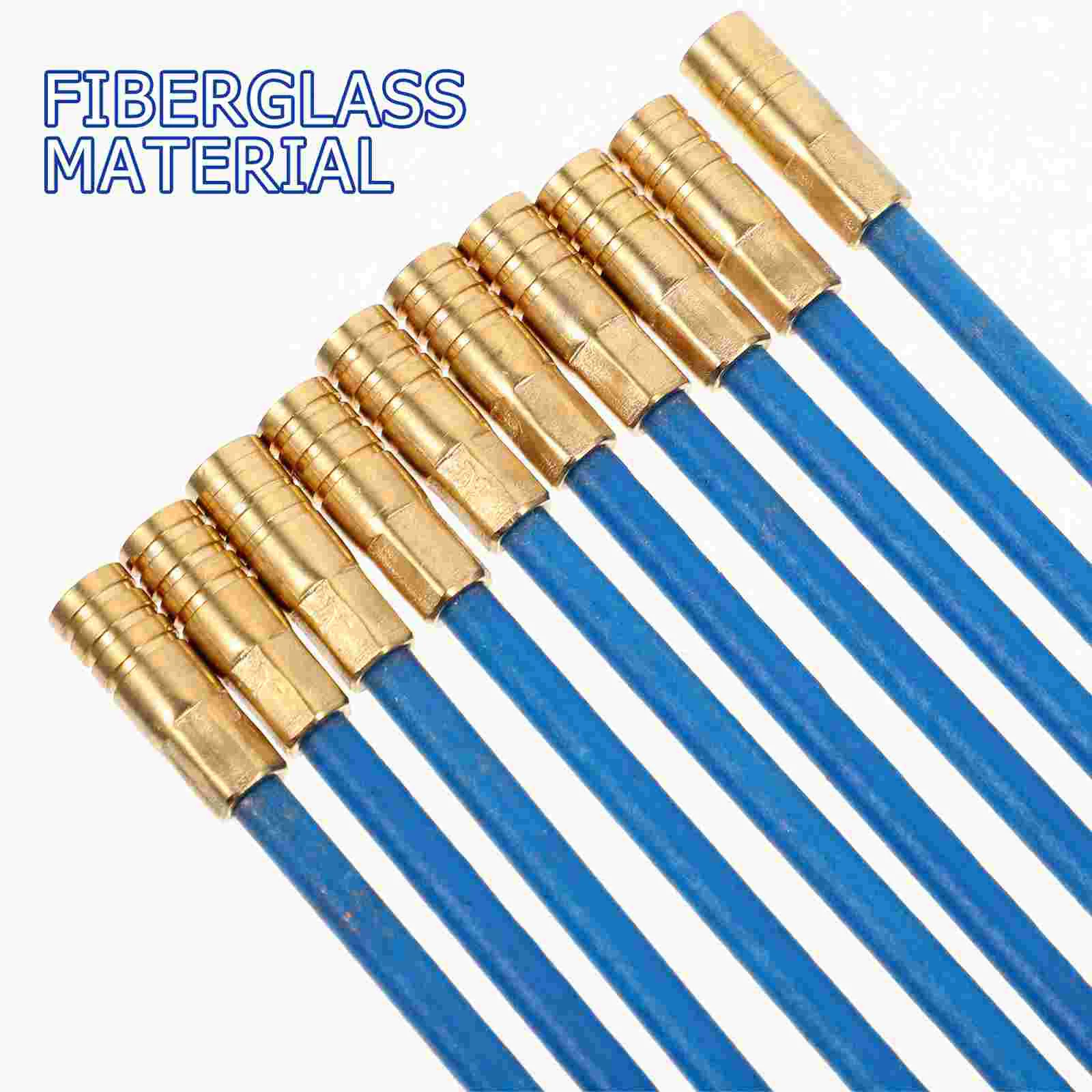 Threader Cable Puller Fiberglass Running Wire Pullers for Electrical Cables Kit Rod Fish Tape
Threader Cable Puller Fiberglass Running Wire Pullers for Electrical Cables Kit Rod Fish Tape