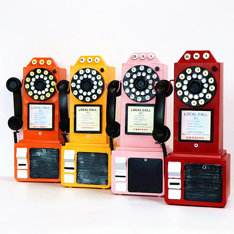 #@European Style Retro Desktop Decor Antique Phone Model Figurines Fashion Metal Money Boxes Crafted Bank Phone Holder
#@European Style Retro Desktop Decor Antique Phone Model Figurines Fashion Metal Money Boxes Crafted Bank Phone Holder