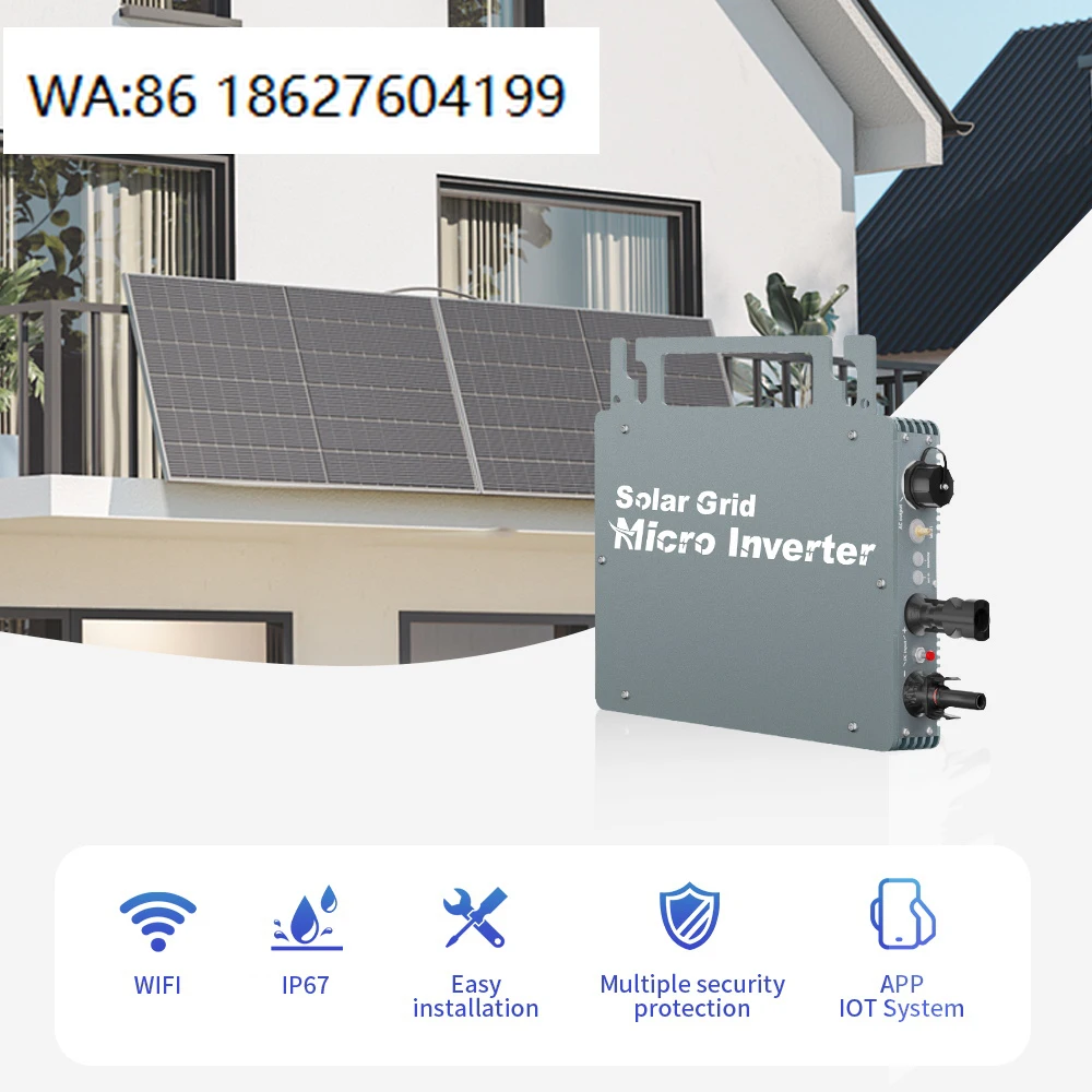 500W 600W 700W Mini Smart Grid Tie Micro Inverter MPPT Waterproof Balcony Solar Panel Power System
500W 600W 700W Mini Smart Grid Tie Micro Inverter MPPT Waterproof Balcony Solar Panel Power System