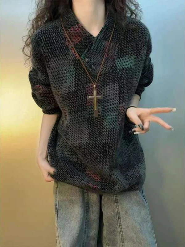 Retro American Plaid Hoodie Men's Thiened Cross V-ne Inner Wear Spring Faion Brand High Sensation Outerwear
Retro American Plaid Hoodie Men's Thiened Cross V-ne Inner Wear Spring Faion Brand High Sensation Outerwear