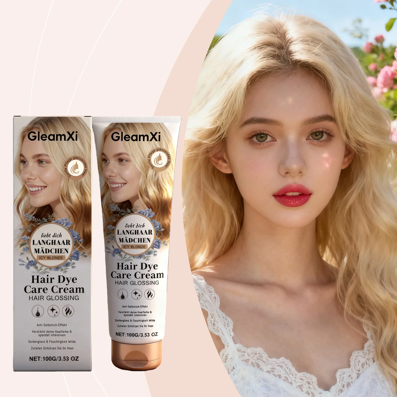 Hair Dye Care Cream Silicone-Free Improving Luster Dryness Repairing Long-Lasting Smoothing Nourishing Hair Coloring Conditioner
Hair Dye Care Cream Silicone-Free Improving Luster Dryness Repairing Long-Lasting Smoothing Nourishing Hair Coloring Conditioner