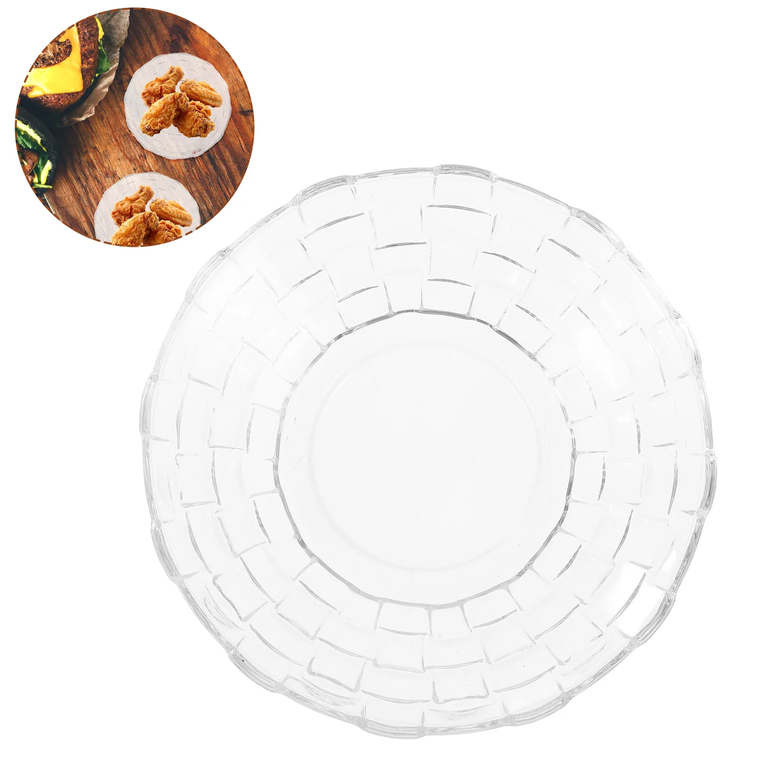 4 Pcs Snack Plate Glass Fruit Dessert Dish Candy Pastry Nuts Tray KTV Bar Serving Transparent Sturdy Round Kitchen Supply
4 Pcs Snack Plate Glass Fruit Dessert Dish Candy Pastry Nuts Tray KTV Bar Serving Transparent Sturdy Round Kitchen Supply