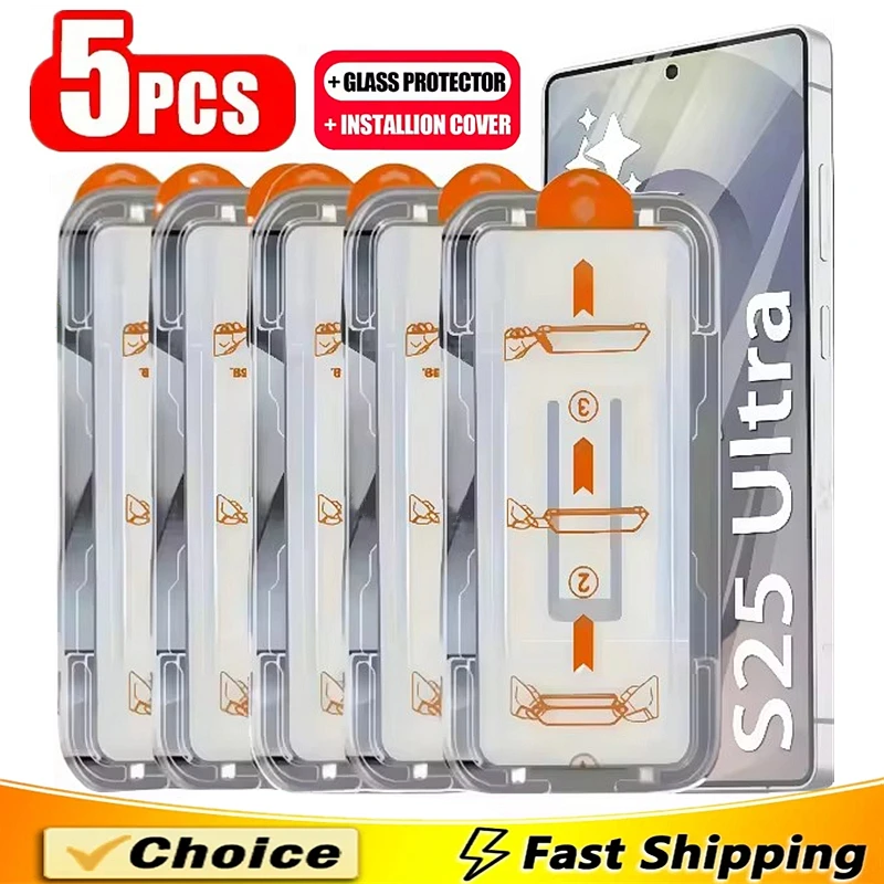 5Pcs Oleophobic Coating Dust Free Easy Installation Screen Protector For Samsung Galaxy S25 S24 S21 S22 S23 Ultra S25 Plus Glass
5Pcs Oleophobic Coating Dust Free Easy Installation Screen Protector For Samsung Galaxy S25 S24 S21 S22 S23 Ultra S25 Plus Glass