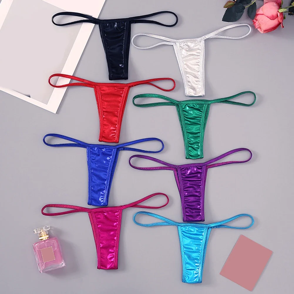 Women’s T-Back Elastic Underwear Sexy Lingerie Ultra-Thin Straps Low Waist Underpants Solid Color Trunks Shiny Panties Knickers
Women’s T-Back Elastic Underwear Sexy Lingerie Ultra-Thin Straps Low Waist Underpants Solid Color Trunks Shiny Panties Knickers