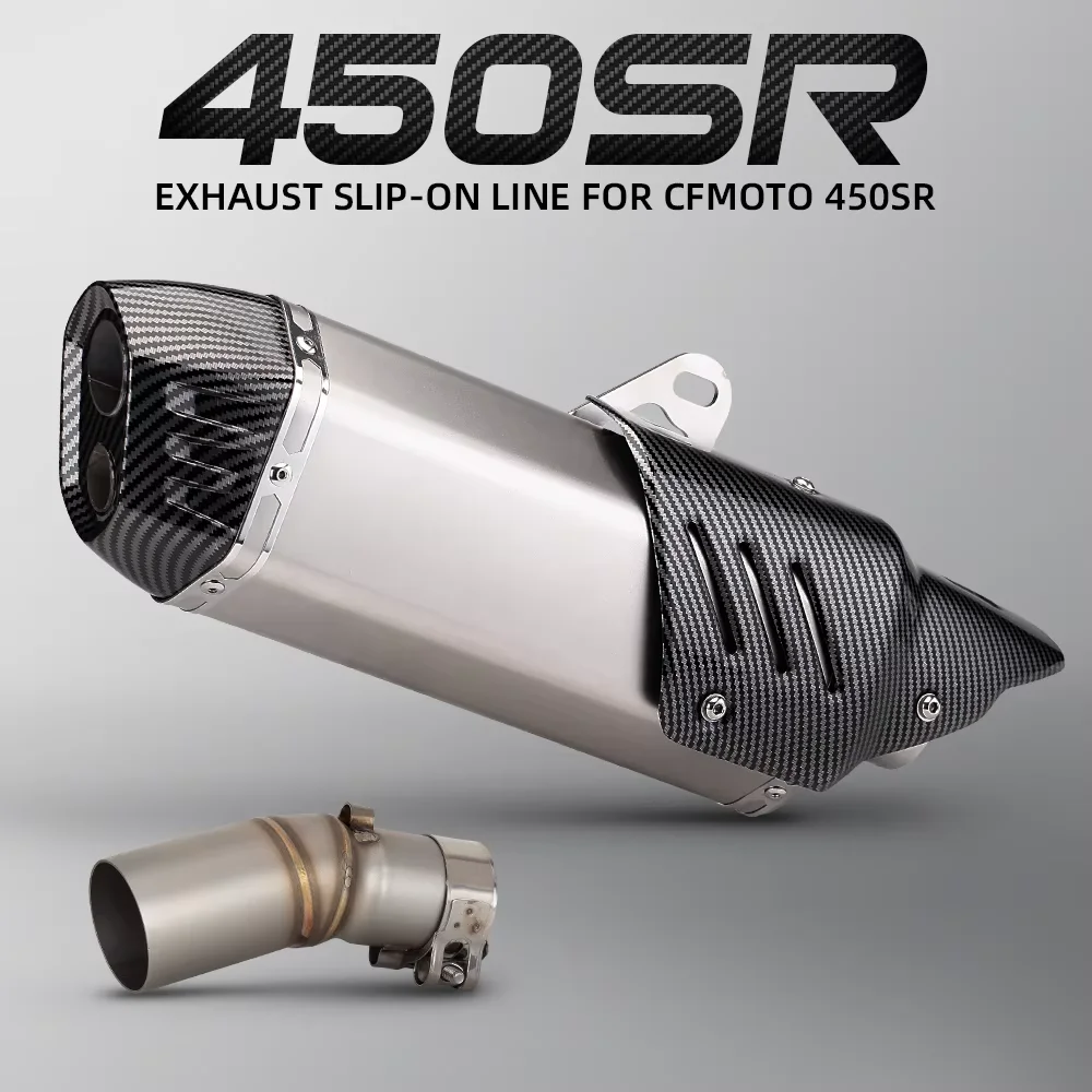 Надевается для CFMOTO 450SR 450SS, выхлопная система мотоцикла, глушитель с двойным отверстием, среднее звено, надеваемая труба 51 мм
Надевается для CFMOTO 450SR 450SS, выхлопная система мотоцикла, глушитель с двойным отверстием, среднее звено, надеваемая труба 51 мм