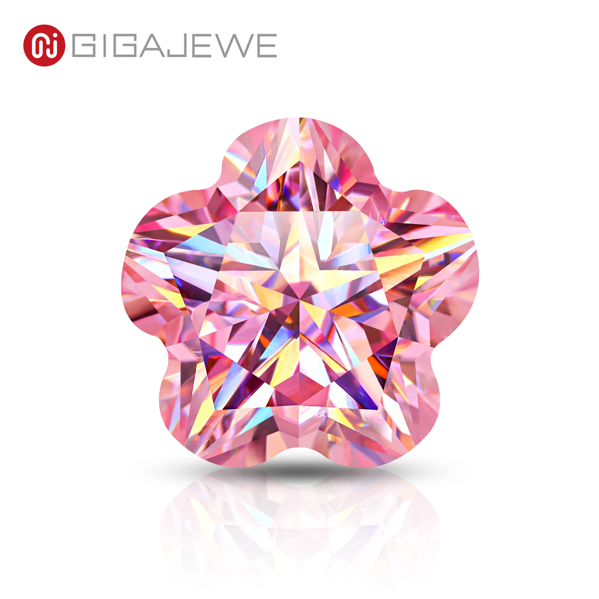 GIGAJEWE Sakura Pink Flower Cut Moissanite Loose Stone VVS1 Clarity Lab Created Gemstone for Ring Necklace Jewelry Making
GIGAJEWE Sakura Pink Flower Cut Moissanite Loose Stone VVS1 Clarity Lab Created Gemstone for Ring Necklace Jewelry Making