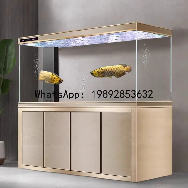 QQ For home living room ultra white glass screen bottom filter medium and large floor-standing ecological exchange-free aquarium
QQ For home living room ultra white glass screen bottom filter medium and large floor-standing ecological exchange-free aquarium