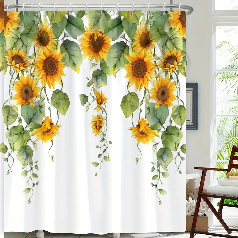 1 шт., яркая занавеска для душа с подсолнечными растениями, полиэфирная ткань, можно стирать в машине, подходит для украшения ванной комнаты
1 шт., яркая занавеска для душа с подсолнечными растениями, полиэфирная ткань, можно стирать в машине, подходит для украшения ванной комнаты