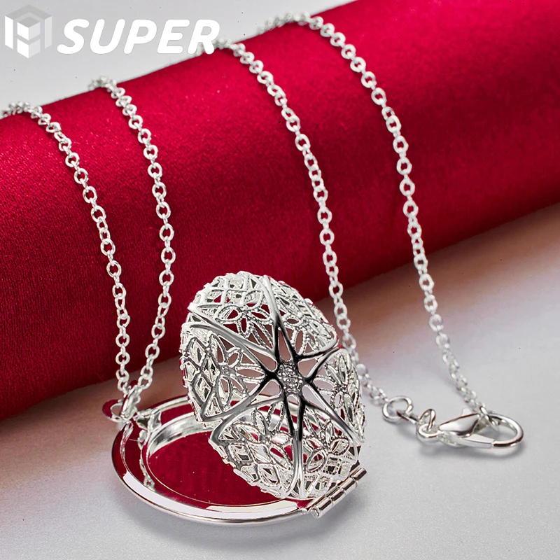 925 Sterling Silver Photo Frame Pendant Necklace 16-30 Inch Chain For Women Man Fashion Wedding Party Charm Jewelry
925 Sterling Silver Photo Frame Pendant Necklace 16-30 Inch Chain For Women Man Fashion Wedding Party Charm Jewelry