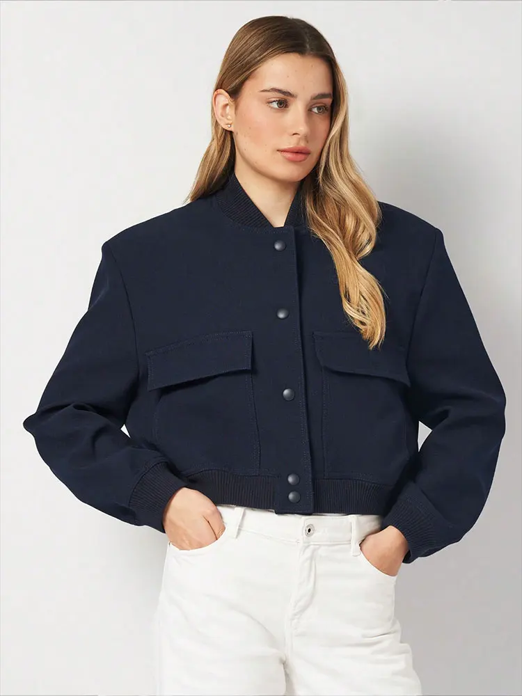 HH женские повседневные однотонные куртки-бомберы, модные укороченные пальто с длинными рукавами и пуговицами, женские осенние куртки 2025 года, элегантная верхняя одежда
HH женские повседневные однотонные куртки-бомберы, модные укороченные пальто с длинными рукавами и пуговицами, женские осенние куртки 2025 года, элегантная верхняя одежда