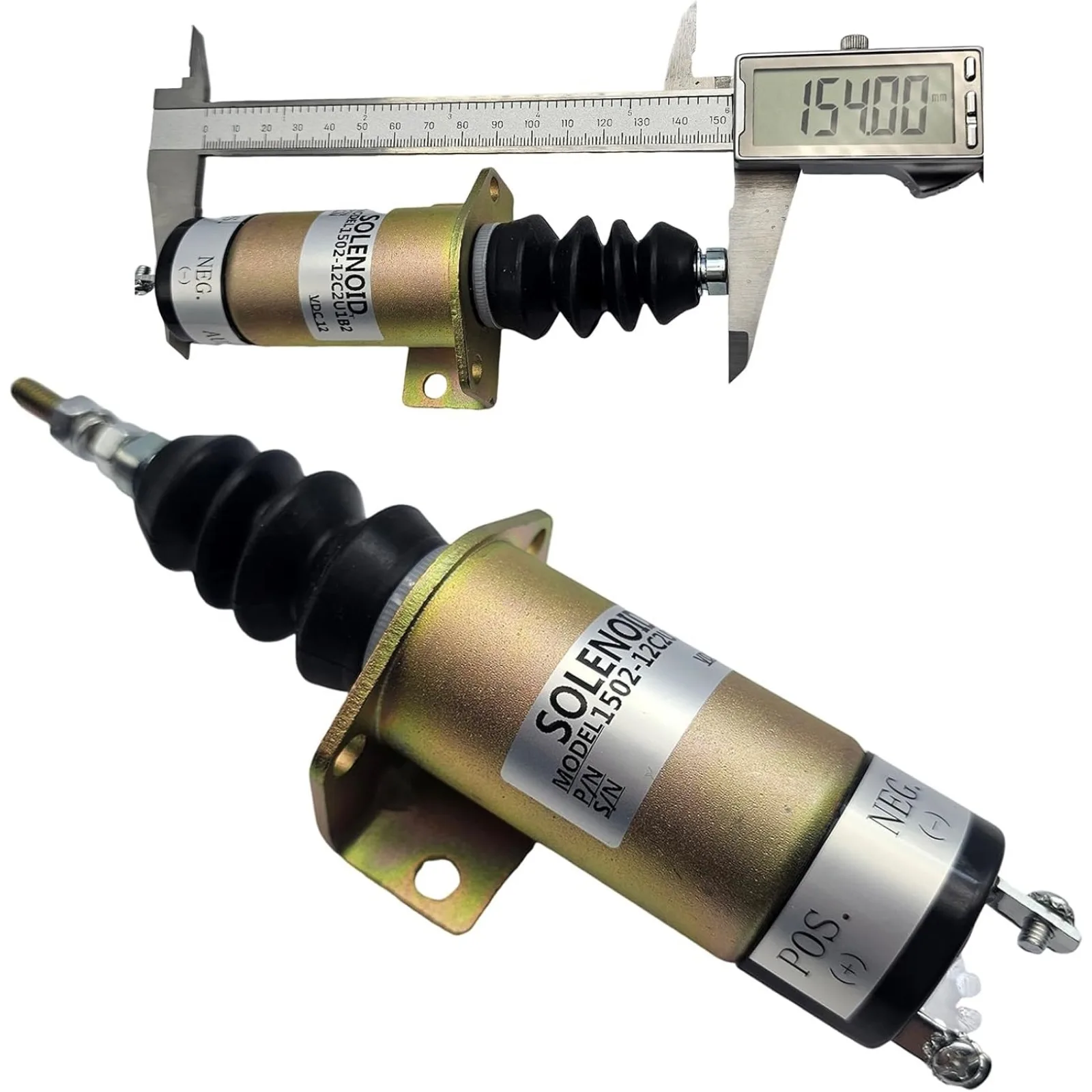 12V Fuel Shutdown Solenoid Valve 1502-12C2U1B2 150212C2U1B2 Compatible with Cummins Woodward Excavator Engine
12V Fuel Shutdown Solenoid Valve 1502-12C2U1B2 150212C2U1B2 Compatible with Cummins Woodward Excavator Engine