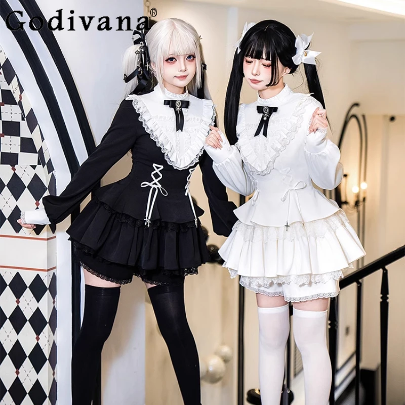 Original Design Sweet Girls Lolita Long-sleeved Dress Set Spring New Women's Slim Fit Elegant Retro Dress + Short Two-piece Set
Original Design Sweet Girls Lolita Long-sleeved Dress Set Spring New Women's Slim Fit Elegant Retro Dress + Short Two-piece Set