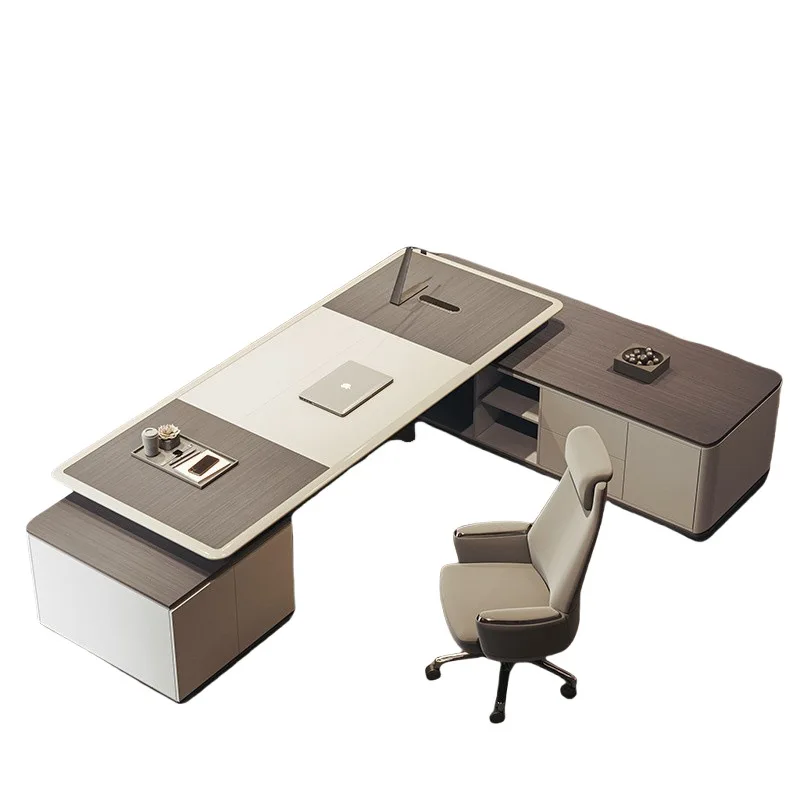 President's table boss big desk, light luxury and simple, modern high end furniture
President's table boss big desk, light luxury and simple, modern high end furniture