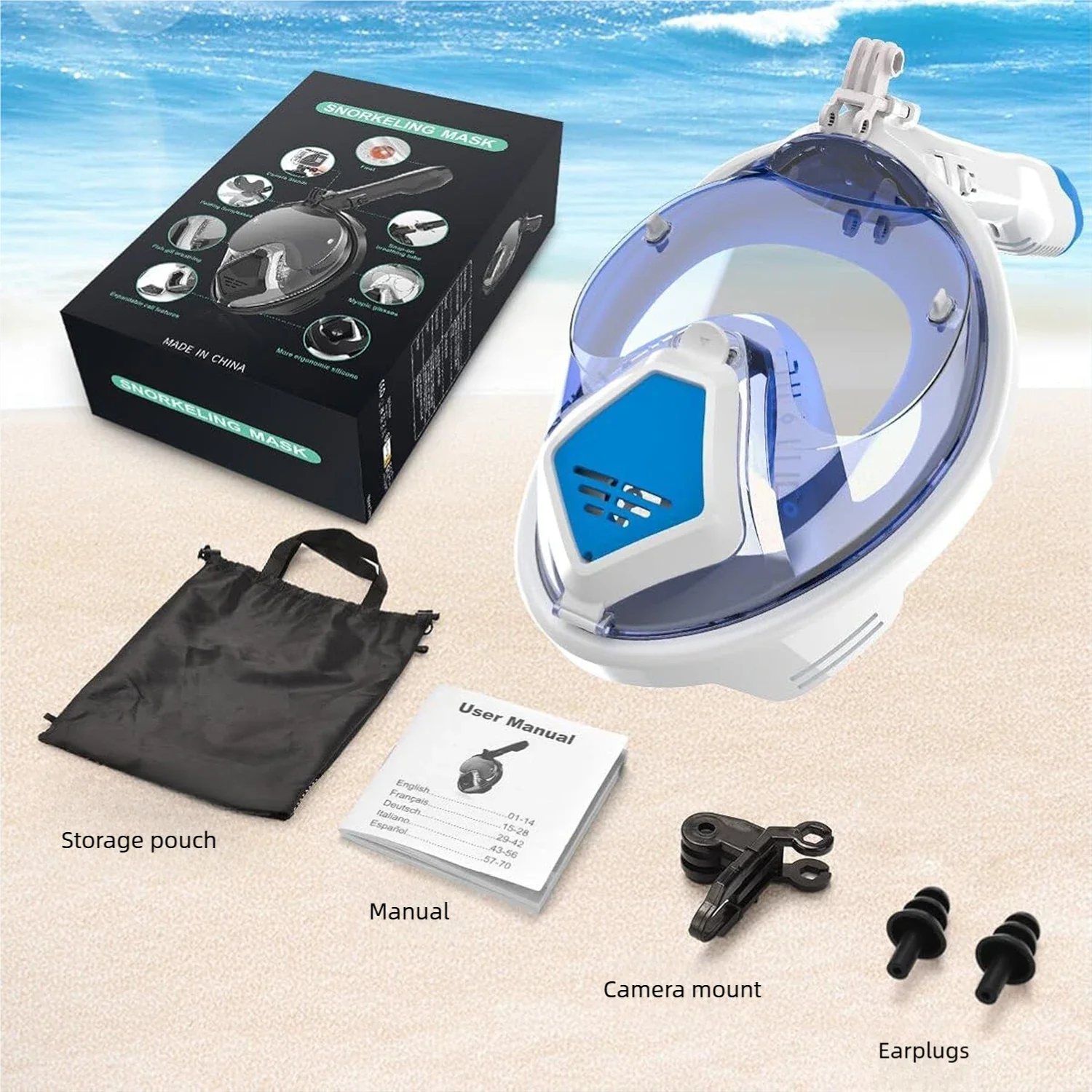 Детская маска для подводного плавания, съемная 180° ° Регулируемые очки для плавания, солнцезащитный козырек со съемным креплением для камеры, защитные стержни, дыхательный дизайн
Детская маска для подводного плавания, съемная 180° ° Регулируемые очки для плавания, солнцезащитный козырек со съемным креплением для камеры, защитные стержни, дыхательный дизайн