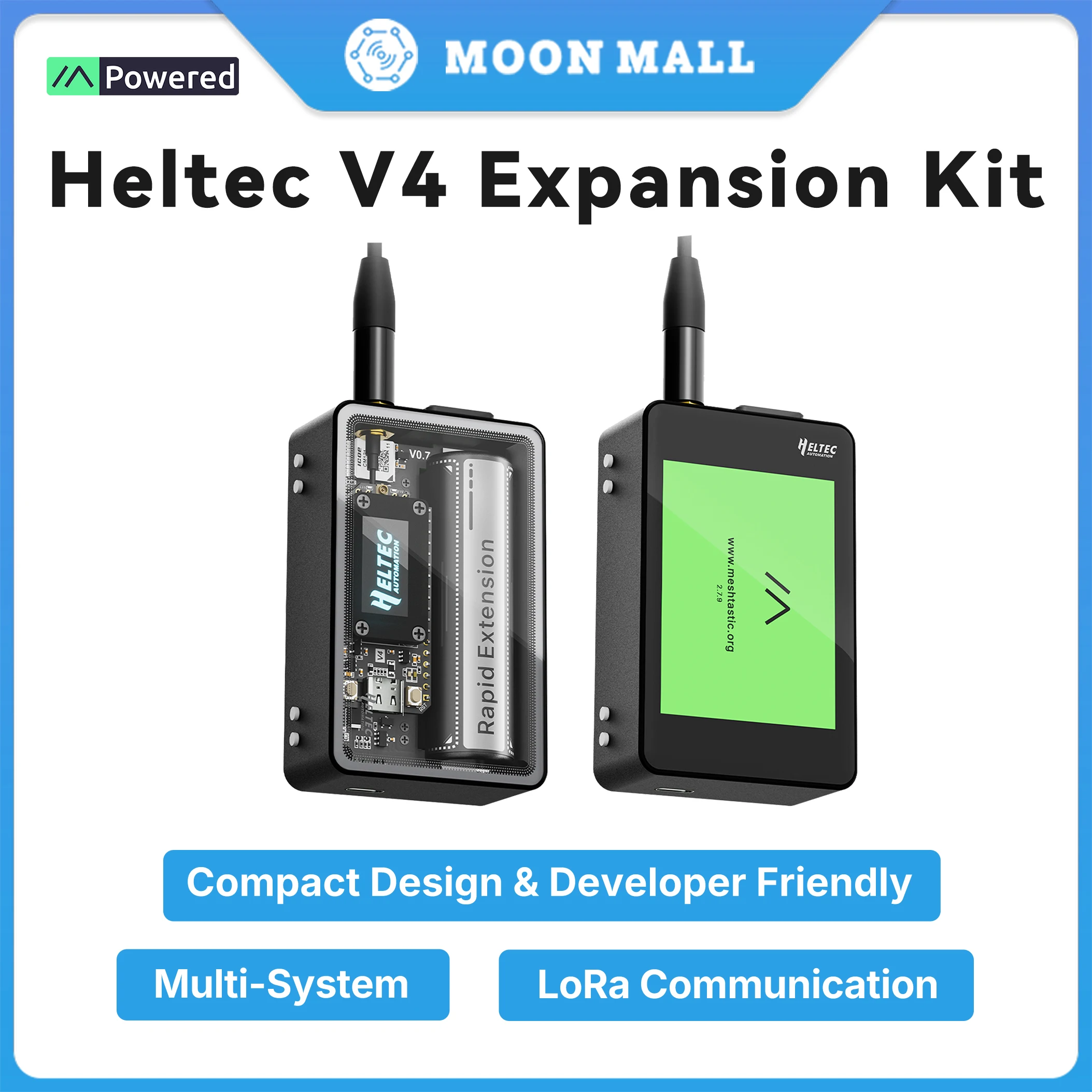Meshtastic Heltec V4 WiFi LoRa 32 Expansion Kit Glass/Touch Screen ESP32S3 SX1262 28dB Dev-board Support GPS Compatible V3
Meshtastic Heltec V4 WiFi LoRa 32 Expansion Kit Glass/Touch Screen ESP32S3 SX1262 28dB Dev-board Support GPS Compatible V3