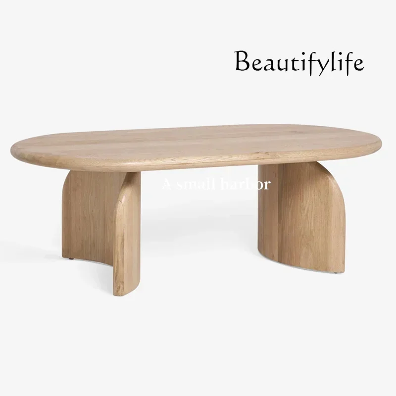 Tavolino da caffè nordico in legno massello tavolino da tè ovale nero semplice tavolo da tè in legno di design medievale
Tavolino da caffè nordico in legno massello tavolino da tè ovale nero semplice tavolo da tè in legno di design medievale
