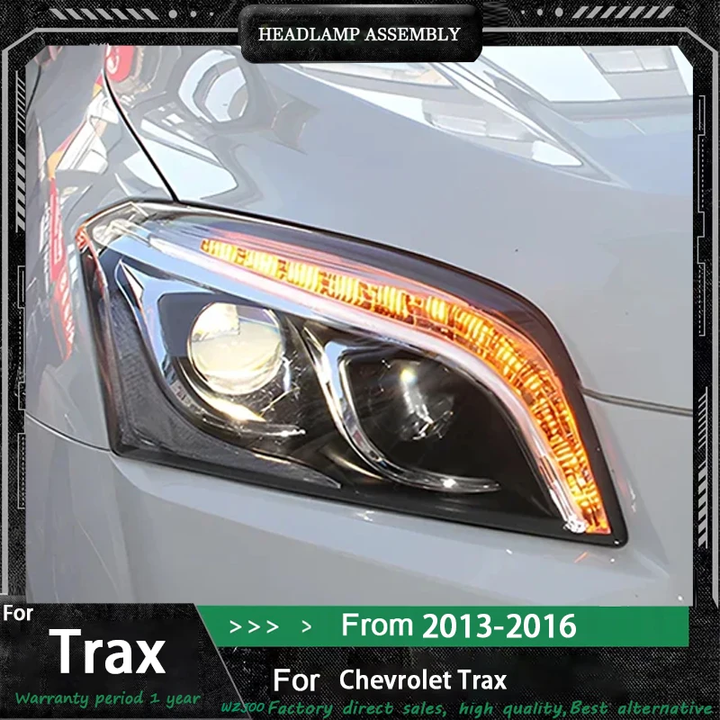 Car Accessories for Chevrolet Trax Head Lamp 2013-2016 Tracker Headlight DRL Turn Signal Low High Beam Projector Lens
Car Accessories for Chevrolet Trax Head Lamp 2013-2016 Tracker Headlight DRL Turn Signal Low High Beam Projector Lens