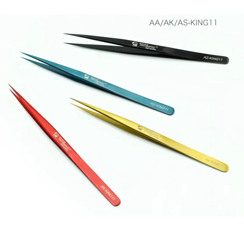 AAKING11 Tweezers Industrial grade electronic tools tip clip dazzling strong toughness
AAKING11 Tweezers Industrial grade electronic tools tip clip dazzling strong toughness