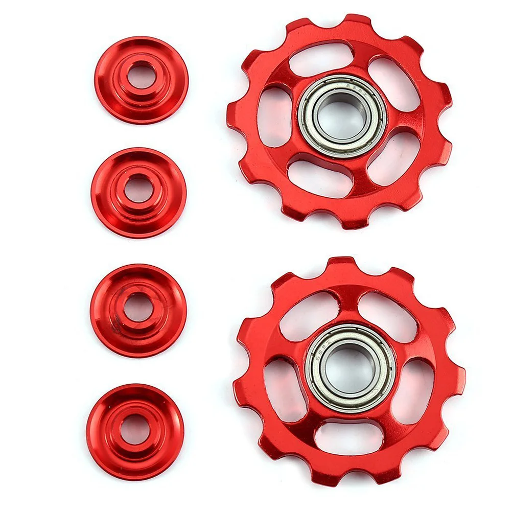 2pcs Rear Derailleur Pulley 11T Aluminum Alloy Bike Transmission Guide Wheel Mountain Bicycle Long Lasting Easy Install
2pcs Rear Derailleur Pulley 11T Aluminum Alloy Bike Transmission Guide Wheel Mountain Bicycle Long Lasting Easy Install