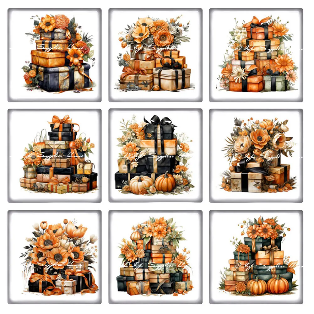 10pcs/lots Autumn Fall Halloween Gifts Box Pumpkin Photo Glass Cabochon Charms Demo Flat Back Cameo For Diy Jewelry Making
10pcs/lots Autumn Fall Halloween Gifts Box Pumpkin Photo Glass Cabochon Charms Demo Flat Back Cameo For Diy Jewelry Making