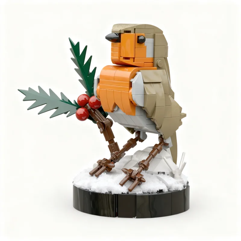 301PCS MOC Creative Model Robin In Winter DIY Ideas Assembly Building Blocks Birthday Gift Display Collectible Home Display Gift
301PCS MOC Creative Model Robin In Winter DIY Ideas Assembly Building Blocks Birthday Gift Display Collectible Home Display Gift