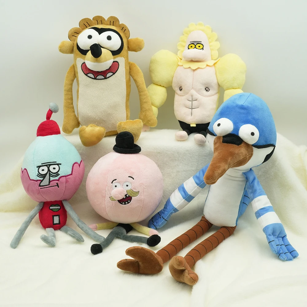 Multi-style Character Cute Cartoon Regular Cosplay Show Mordecai Benson Pops Rigby and Skips Plush Toys Animation Plushie Doll
Multi-style Character Cute Cartoon Regular Cosplay Show Mordecai Benson Pops Rigby and Skips Plush Toys Animation Plushie Doll
