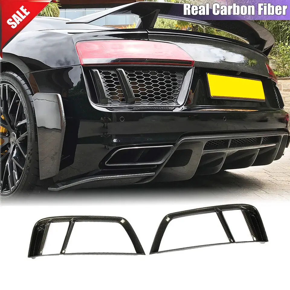 Real Dry Carbon Fiber Car Rear Bumper bar Grill Air Vent Intake Grille Set For Audi R8 2016-2019
Real Dry Carbon Fiber Car Rear Bumper bar Grill Air Vent Intake Grille Set For Audi R8 2016-2019