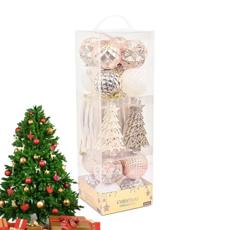 Christmas Tree Ball Decorations 34X Holiday Hangable Balls Decorative Balls For Holiday Wreath Festive Hangable Ornament
Christmas Tree Ball Decorations 34X Holiday Hangable Balls Decorative Balls For Holiday Wreath Festive Hangable Ornament
