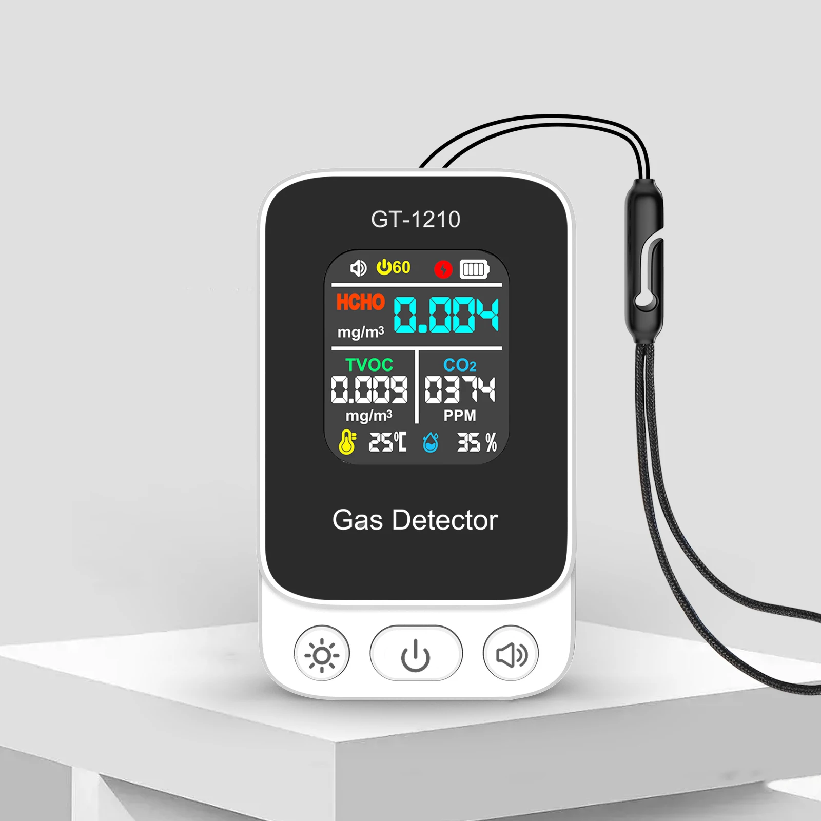 Air Quality Monitor USB Rechangable CO2 HCHO TVOC Tester Long Battery Life CO2 Meter Air Quality Sensor for Daily Use
Air Quality Monitor USB Rechangable CO2 HCHO TVOC Tester Long Battery Life CO2 Meter Air Quality Sensor for Daily Use
