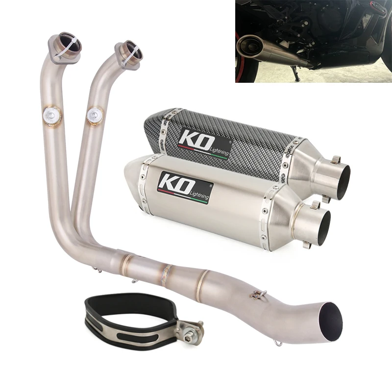 Slip On For CFMOTO 450SR-S 2023-2025 Motorcycle Full Exhaust System Front Link Pipe 370mm Muffler Stainless Steel Connect Tube
Slip On For CFMOTO 450SR-S 2023-2025 Motorcycle Full Exhaust System Front Link Pipe 370mm Muffler Stainless Steel Connect Tube