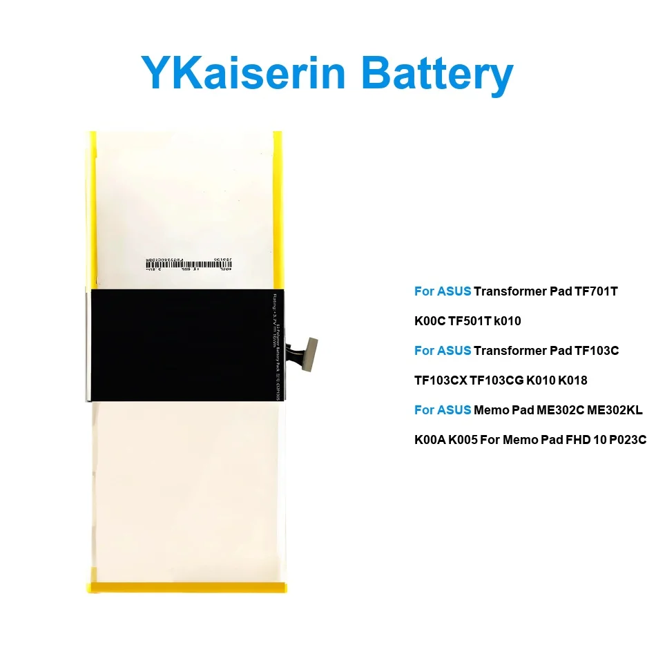 Tablet Battery C12P1305 C12P1301 C11P1328 0-7900mAh For Asus Memo For Transformer Pad Fhd me302c tf103c TF303 tf501t tf701t 10
Tablet Battery C12P1305 C12P1301 C11P1328 0-7900mAh For Asus Memo For Transformer Pad Fhd me302c tf103c TF303 tf501t tf701t 10