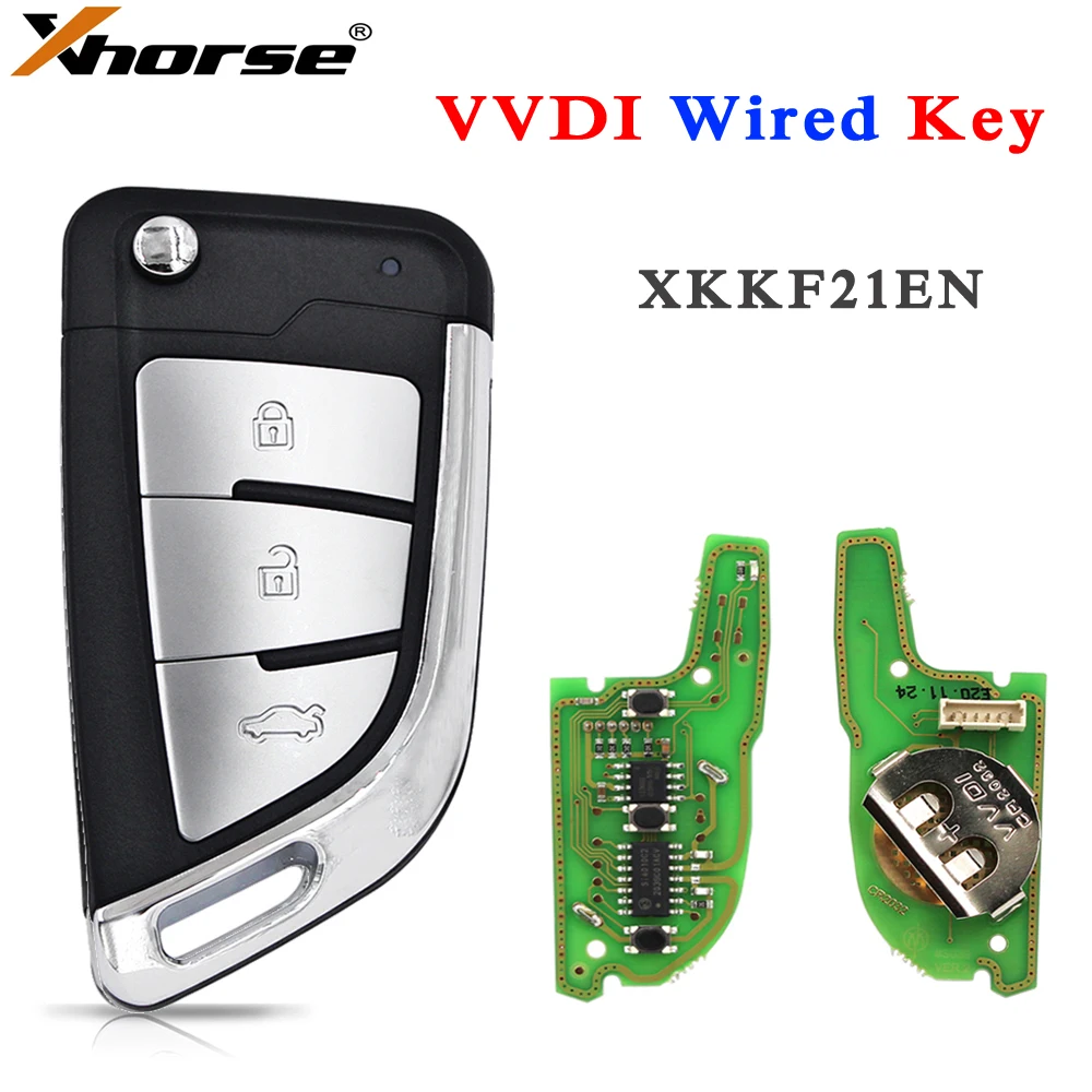 Xhorse XKKF21EN VVDI Wired Key XK Series Remote Knife Style Work with Xhorse VVDI Key Tool or Max Pro
Xhorse XKKF21EN VVDI Wired Key XK Series Remote Knife Style Work with Xhorse VVDI Key Tool or Max Pro