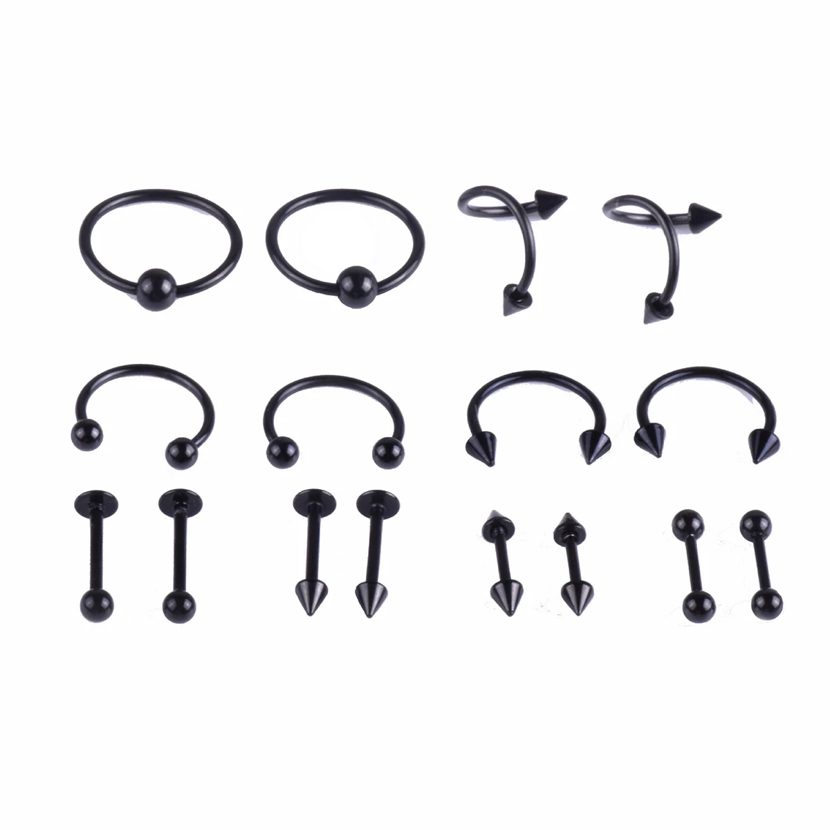16 PCS/Set Tongue Nail Ring Bar Women Piercing Jewellery Jewelry Body Jewlery Stud
16 PCS/Set Tongue Nail Ring Bar Women Piercing Jewellery Jewelry Body Jewlery Stud