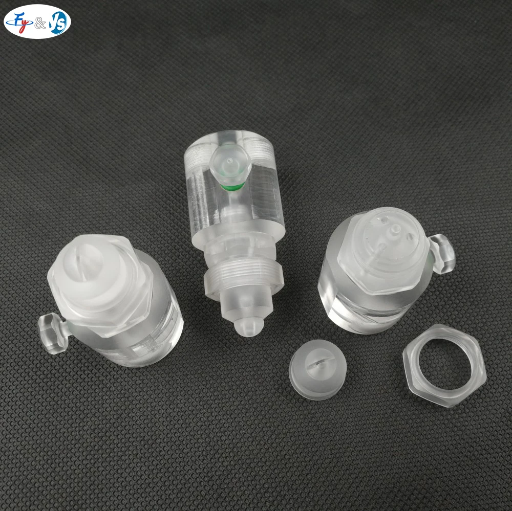 1/8'' Acrylic Transparent Air Atomization Nozzle Two-fluid Misting Spraying Systems Nozzle for Spraying/Dust Suppression
1/8'' Acrylic Transparent Air Atomization Nozzle Two-fluid Misting Spraying Systems Nozzle for Spraying/Dust Suppression