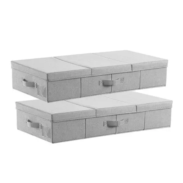 Контейнеры для хранения под кроватью с крышками, 31,7 x 15,9 x 6,1 дюйма, 48 л, большие контейнеры для хранения одежды под кроватью
Контейнеры для хранения под кроватью с крышками, 31,7 x 15,9 x 6,1 дюйма, 48 л, большие контейнеры для хранения одежды под кроватью