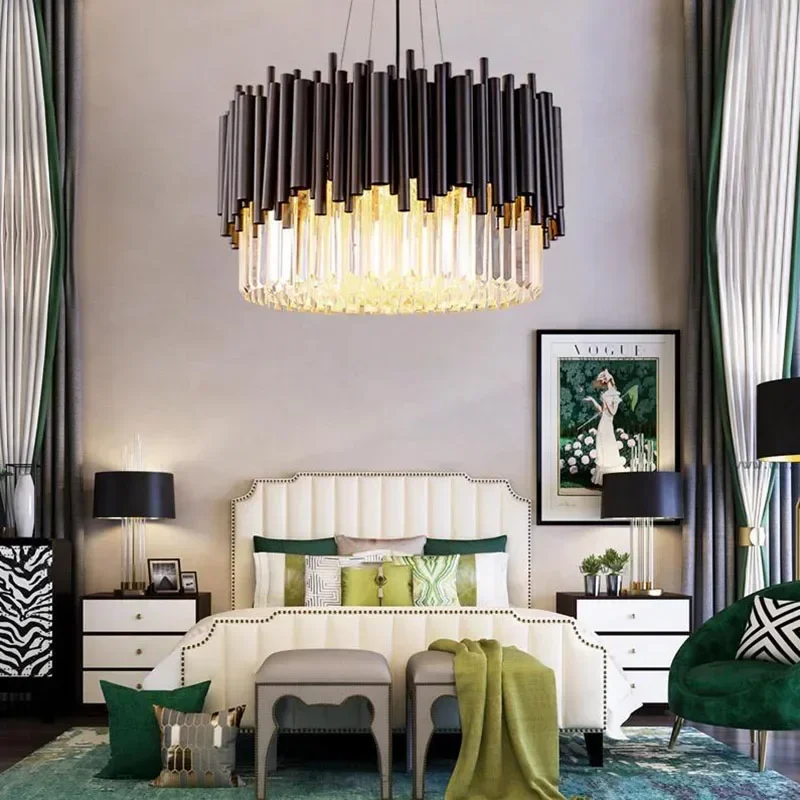Modern crystal chandelier luxury living room dining crystal chandelier room lamp Villa lights Decorate your beautiful home
Modern crystal chandelier luxury living room dining crystal chandelier room lamp Villa lights Decorate your beautiful home