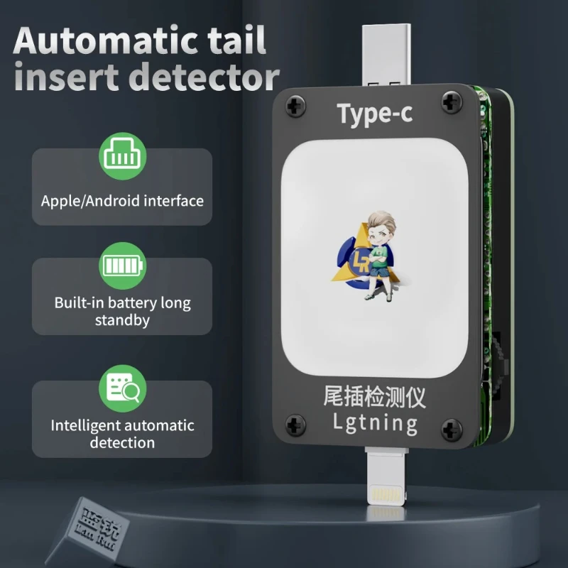 Lanrui SE-II Tail Insertion Detector Comprehensive Analysis Tester Current Voltage Type-C Lightning for Phone Repair Detection
Lanrui SE-II Tail Insertion Detector Comprehensive Analysis Tester Current Voltage Type-C Lightning for Phone Repair Detection