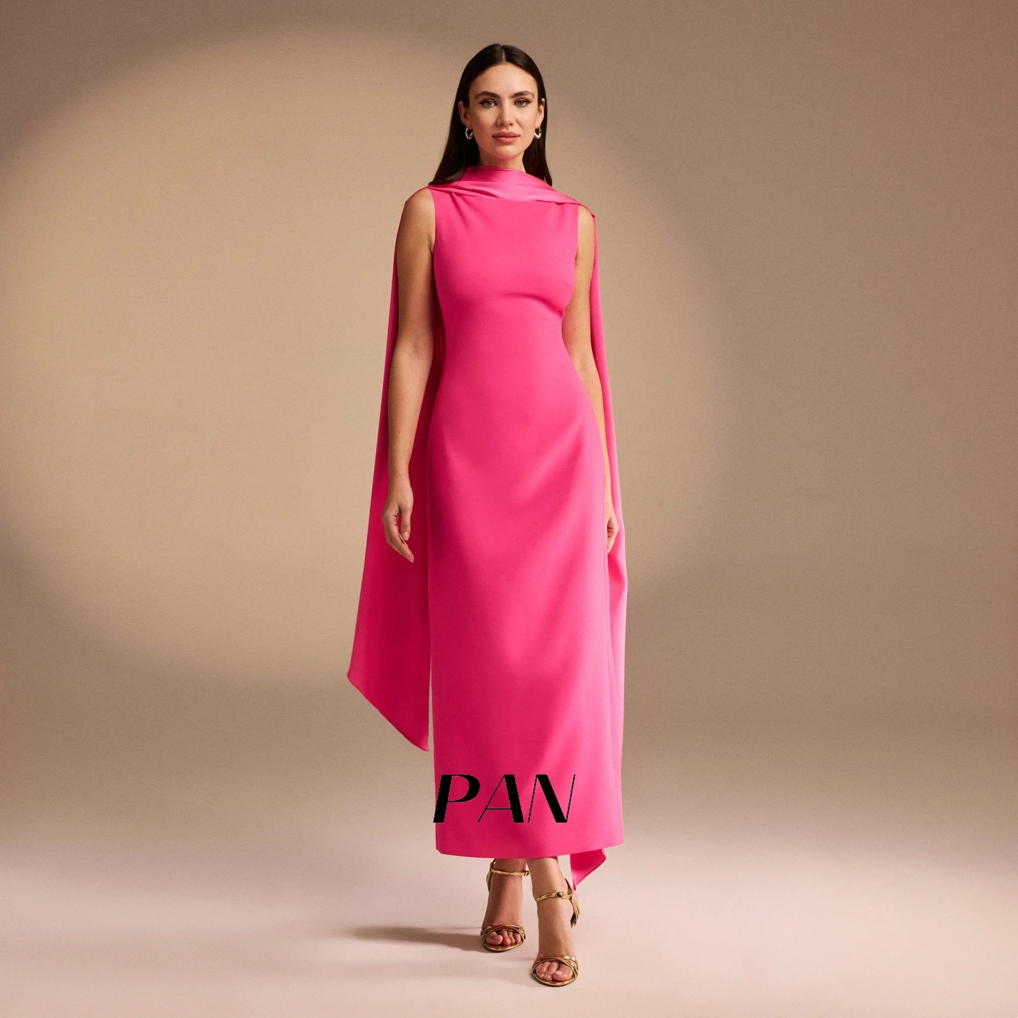 Pan High Neck Women's formal evening dress Straight Sleeveless Arabian birthday wedding party Dres Maxi prom dress
Pan High Neck Women's formal evening dress Straight Sleeveless Arabian birthday wedding party Dres Maxi prom dress