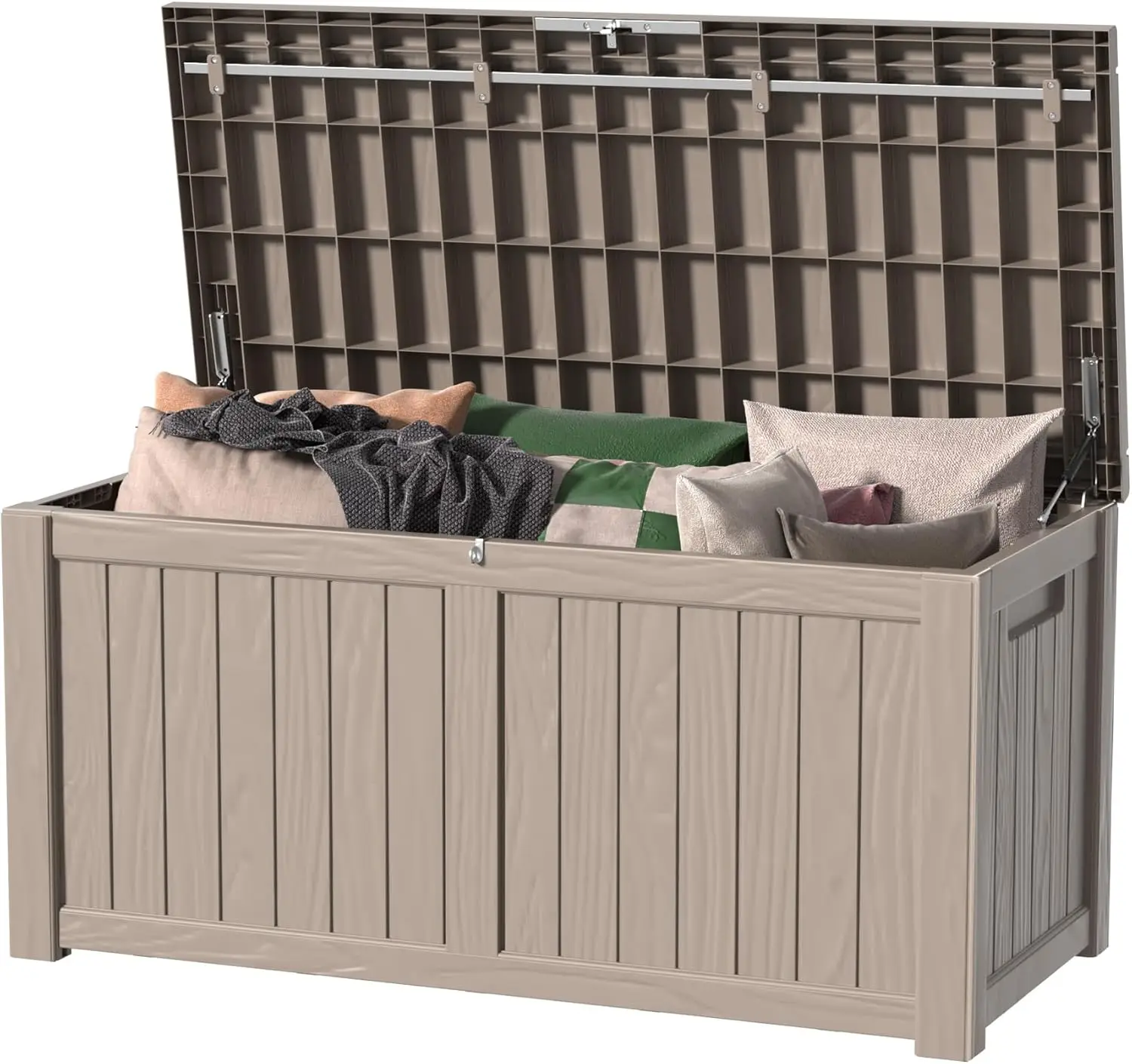 50-180 Gallon Outdoor Storage Box u2013 Waterproof Deck Box for Patio GardenLight Brown
50-180 Gallon Outdoor Storage Box u2013 Waterproof Deck Box for Patio GardenLight Brown
