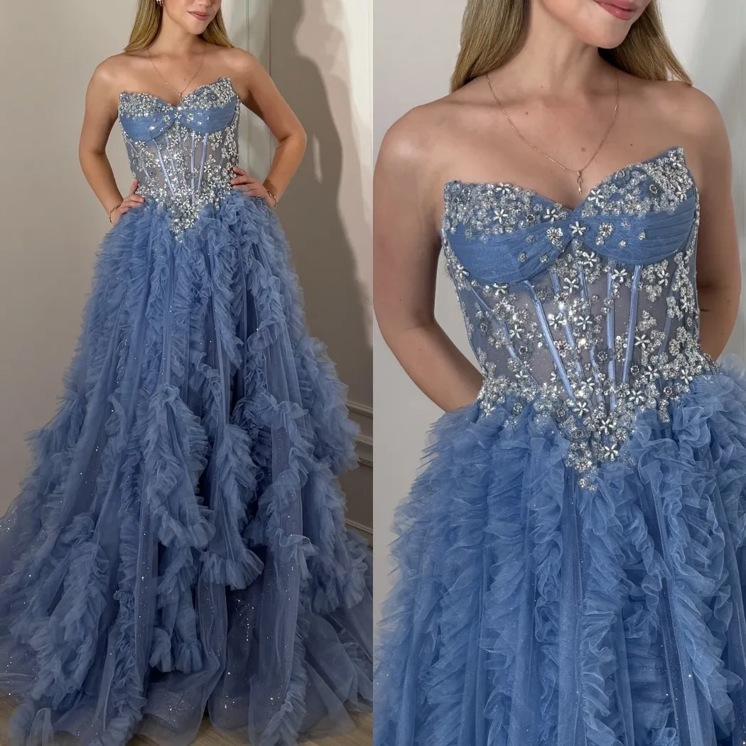 Charming Mermaid Wedding Dresses Sexy Sweetheart Beads Sequins Appliques Lace Tulle Prom Gowns Sweep Train Customized
Charming Mermaid Wedding Dresses Sexy Sweetheart Beads Sequins Appliques Lace Tulle Prom Gowns Sweep Train Customized